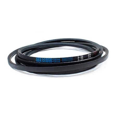 D&D B203 Classical V-Belt, 206 in Outside Length, 21/32 in Top Width, 1 Ribs B203